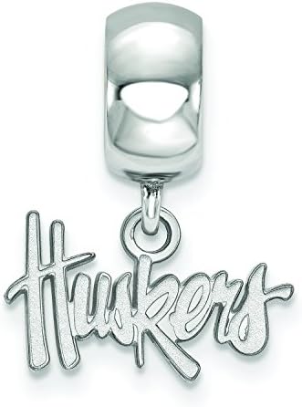 Nebraska Boncuk Charm Ekstra Küçük (3/8 İnç) Dangle (Gümüş)
