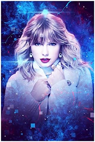 Taylor Swift Duvar Sanatı, Funky Taylor Swift Poster, Taylor Swift Sanat Poster, Pop Şarkıcı Söz Yazarı Ünlü Country Müzik,