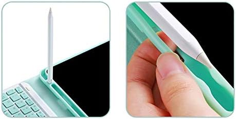 HTQZW Folio Katlanabilir Tablet Kılıf Kapak Kabuk ile kablosuz klavye / Fare, kalemlik için iPad 10.2 için Apple iPad 7 7th