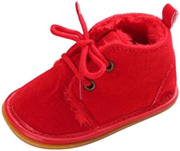 LNGRY Yenidoğan Bebek Kız Erkek Ayakkabı Çizmeler Yumuşak Taban Çizmeler Prewalker Sıcak Ayakkabı