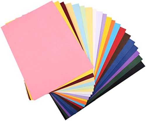 TOYANDONA Renkli Karton Kağıt Levha A4 kraft el işi kağıdı Kalınlaşmak çizim kağıdı Çocuklar için Ev Anaokulu DIY Malzeme 50