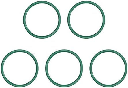 KFıdFran Flor Kauçuk O-Ringler, 39mm OD 34.2 mm ID 2.4 mm Genişlik FKM Araç Makineleri için Conta Contası Sıhhi Tesisat, Yeşil,