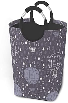 Sıcak Hava Balon çamaşır Sepeti Su Geçirmez Katlanabilir çamaşır sepeti saklama kutusu Alüminyum Kolları İle Kirli Giysiler