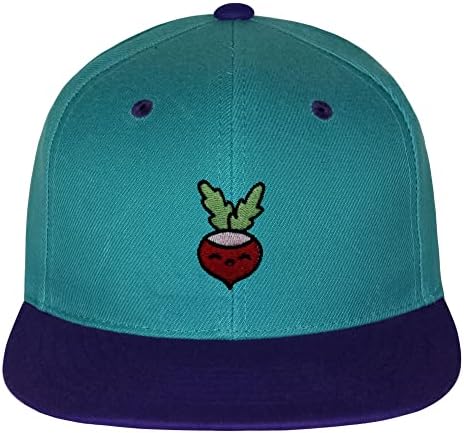 JPAK Turp Snapback Şapka İşlemeli Beyzbol 2 Ton Kap Vegan Sebze, Çiftçi