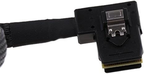 Homyl Ultra İnce Açılı 90 Derece Mini SAS 36pin SFF-8087 ila 8087 Veri Raıd Kablosu