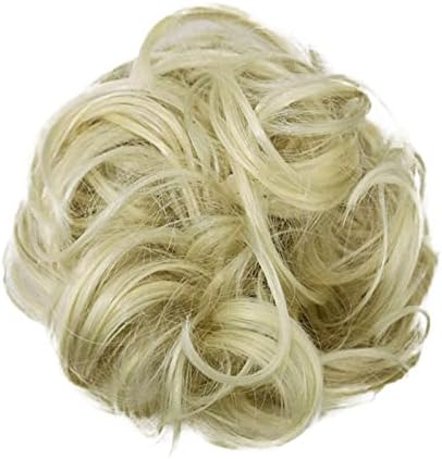 Uzun Tousled Updo Saç Bun Uzantıları Dağınık Bun Saç Parçası Saç Scrunchies Sarar Kıvırcık Dalgalı At Kuyruğu Hairpieces Saç
