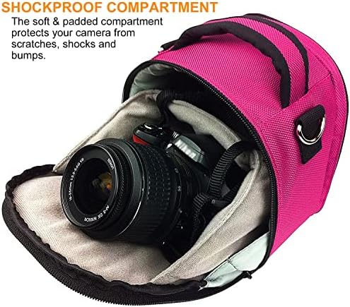 Su geçirmez Kamera Çantası omuzdan askili çanta Canon Powershot SX540 SX530 SX60 SX420 HS M5, Nikon Coolpix L340 B500 L330