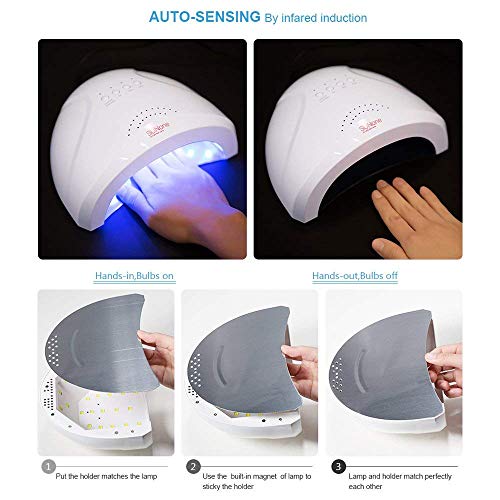Vishine Jel Oje Başlangıç Kiti ile 48 W SUNOne UV LED Tırnak Lambası Hız Kurutma Manikür Araçları Set 6 Klasik Klasik Renkler