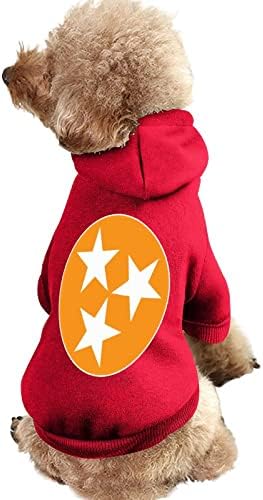 Tennessee bayrağı Köpekler Kapüşonlu Sweatshirt Pet Hoodies Giyim Kazak Kedi Gömlek
