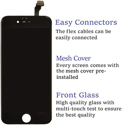 Yedek Ekran iPhone 6 ile Uyumlu 4.7 inç Tam LCD Sayısallaştırıcı Çerçeve Meclisi Tamamlayıcı bir Onarım Aracı Kiti ile Dokunmatik