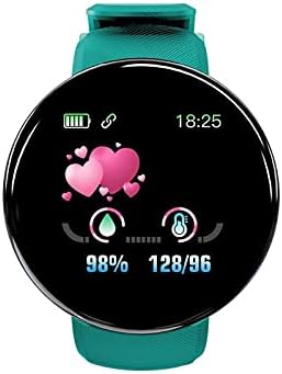 hhscute Akıllı Saatler, iOS Telefonlar için Akıllı Saat 1.44 inç Ekran Pasometre Su Geçirmez Çağrı Hatırlatıcısı (Yeşil)