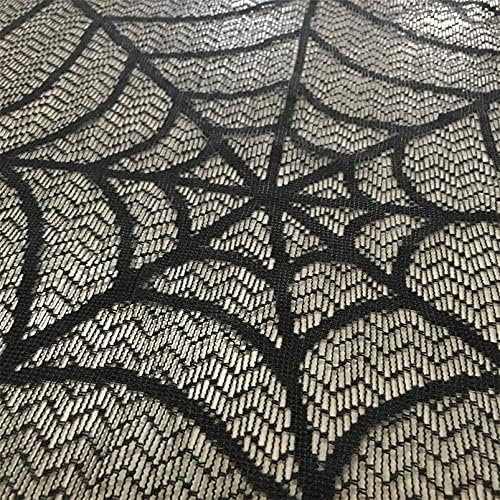 LoveAloe Cadılar Bayramı Yaratıcı Masa Örtüsü Dekorasyon Yuvarlak Örümcek Web Dantel Masa Örtüsü Spiderweb Akşam Yemeği Partileri
