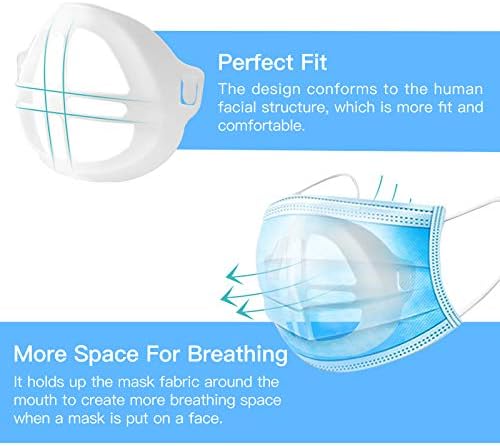 3D Parantez Maske için Nefes Fincan, Silikon Yüz İç Destek Çerçevesi, Daha Fazla Solunum Alanı Oluşturmak için Kumaşı Ağızdan
