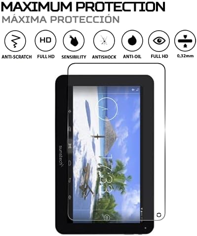 Ekran Koruyucu Antishock Anti-Paramparça Anti-Scratch Tablet Sunstech TAB104QCBTK ile uyumlu
