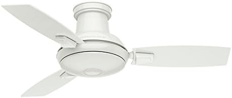 Hunter Fan Casablanca LED ışıklı ve uzaktan kumandalı İç/Dış Mekan Tavan Vantilatörü-Verse 44 inç, Beyaz, 59153