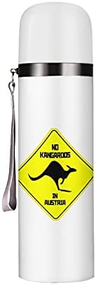 Kanguru 20 FLOZ paslanmaz çelik su şişesi seyahat vakum yalıtımlı spor kahve kupa