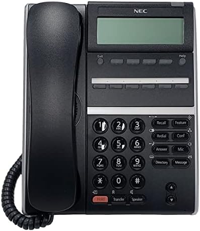 NEC DTZ-6DE-3 (BK) TEL ~ DT410 Dijital 6 Düğme Ekran Uç Noktası Telefon, Stok 650001 (Sertifikalı Yenilenmiş)