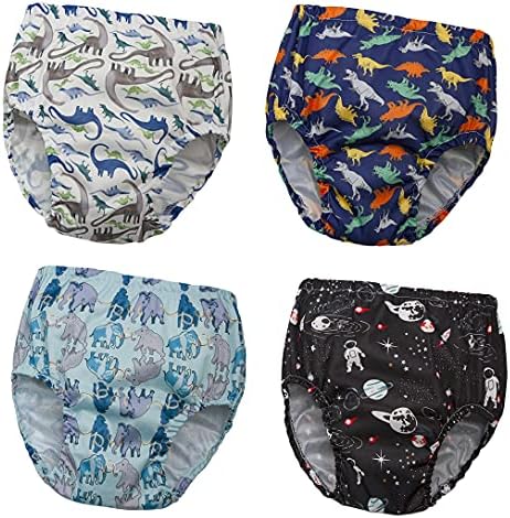 Bebek Boys ' Kauçuk Yüzmek Bezi Kapak, Yumuşak ve Sessiz - Plastik Pantolon Toddlers için, 2-5 T, Eğitim Pantolon için Kapak