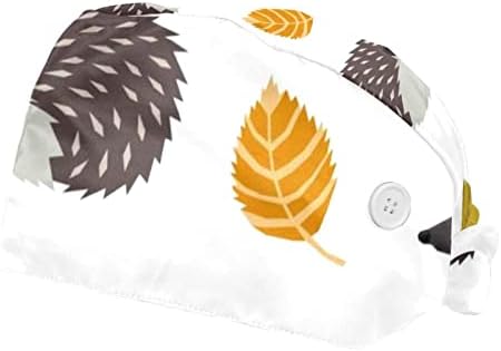 Kuşlar Şube Çalışma Kap Düğmeleri ve Ter Bandı ile Ayarlanabilir Kravat Geri Kabarık Şapka Kadın Erkek için