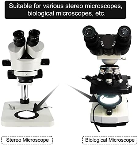 Yetişkinler için Smikroskop Aksesuarları 50-75MM Mikroskop Alt ışık Lambası Aydınlatıcı Stereo Biyolojik Mikroskop Mikroskobu