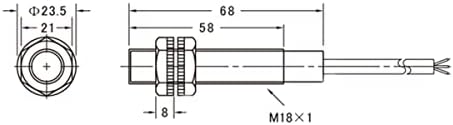 Baomain M18 Fotoelektrik Sensör Ayarlanabilir Dağınık Yansıma Sensörü Anahtarı E3F-DS100P2 PNP NC DC 10-30 V 200mA Algılama