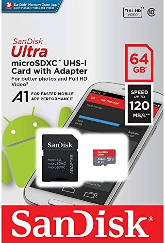 Ultra 64 GB microSDXC Samsung SM-G988UZKAXAA Artı SanFlash ve SanDisk tarafından Doğrulanmış Çalışır (A1/C10/U1/8 k / 120MBs)