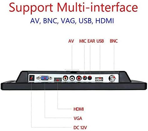 Faceuer Bilgisayar Monitörü, USB Şarj IPS LED Monitör Bilgisayar için CCTV için Güvenlik Kamerası için Profesyonel HD (ABD