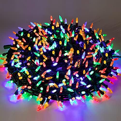 Joiedomi 500 (2x250) LED Noel dize ışıkları için kapalı ve açık süslemeleri, noel olaylar, noel arifesi gece dekor, noel ağacı,