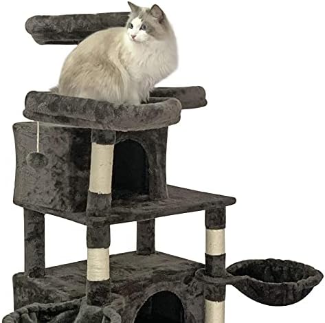 Confote 65.7 Ağır Çok Seviyeli Kedi Ağacı için Büyük / X-Büyük Kediler, kedi Kulesi Tırmalama Mesajları ile Kitty Pet Oyun