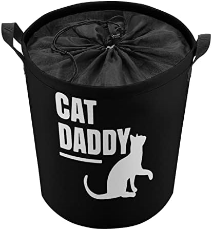 Kedi baba katlanabilir çamaşır sepeti sepet depolama organizatör giysi oyuncak koleksiyonu için kapaklı