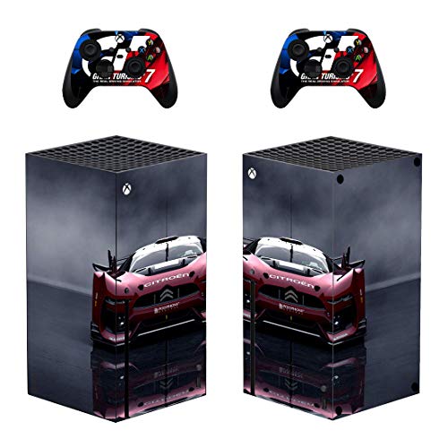 X-box-Series-X Cilt Seti Vinil Çıkartması Cilt Etiketler Koruyucu için X-box-Series-X Konsolu Kinect 2 Kontrolörleri-Yarış