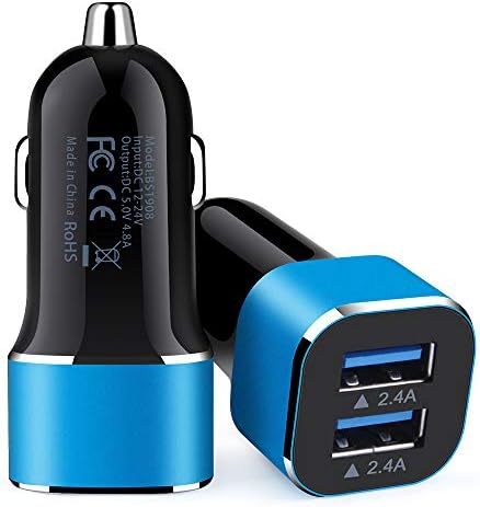 USB araç şarj adaptörü, 4.8 a Hızlı Şarj Çift Bağlantı Cargador de Carro Çakmak Adaptörü iPhone SE 11Pro Max X XR XS Max 8