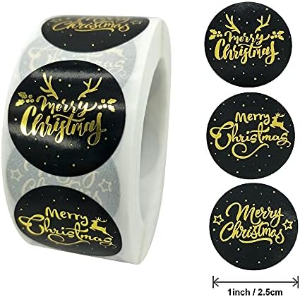 Merry Christmas Etiketler Etiketler, Zarflar, Kabarcık Postaları ve Hediyelik Çanta Ambalajları için Küçük İşletme Etiketlerimi