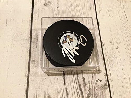 Florida Panterleri Nick Bjugstad İmzalı Hokey Diski İmzalı NHL c - İmzalı NHL Diskleri