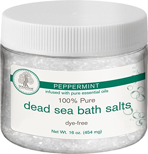 Madina Nane %100 Saf Boya İçermeyen Ölü Deniz Banyo Tuzu [Beyaz-16 oz . (454 mg)]