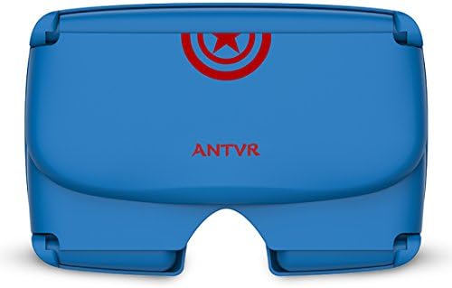 ANTVR Enerjı Edıtıon-Mavi 3D VR Kutusu Katlanır 3D Gözlük Kulaklık Sanal Gerçeklik Hafif Gözlüğü Karton için 5 -6, Mavi