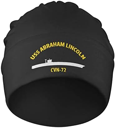 henjoke USS Abraham Lincoln CVN-72 Donanma Bere Hımbıl Şapka Sıcak Rahat Bere Ince Örgü Şapka Kafatası Kap
