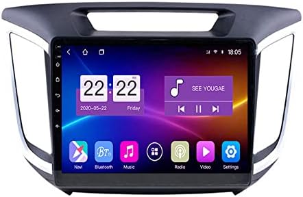 KNHG Android Araba Stereo ile Uyumlu Creta Lx25 2017 2018 2 Din Radyo GPS Navigasyon IPS Dokunmatik Ekran Multimedya Oynatıcı