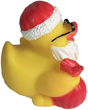 Reklam Hattı Santa Noel Lastik Ördek Banyo Oyuncak / Mühürlü Kalıp Ücretsiz / Çocuk Güvenli