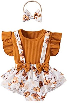 Bebek Bebek Kız Yaz Şort Kıyafetler Kısa Kollu Mektup Gömlek Üst Çiçek Şort Kafa Bandı 3 Adet Giysi Set