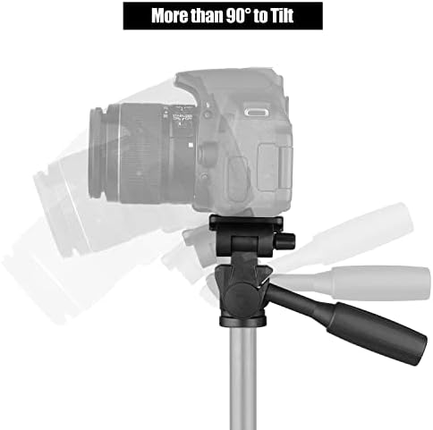 CXOAISMNMDS Kamera Aksesuarları 3-Way Pan Tilt tripod döngüsü Kafa Panoramik 3 KG Yük Kolu ile Tutuşunu Plaka 1/4 Montaj için