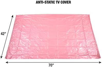 U-Haul Anti-Statik TV Kapağı (70 e kadar Düz Ekranlara Uyar) -70 x 42