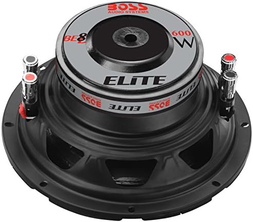 BOSS Ses Sistemleri Elite BE8D 8 İnç Araba Subwoofer-600 Watt Maksimum Güç, Çift 4 Ohm Ses Bobini, Ayrı Satılır