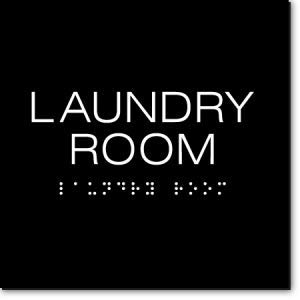 Çamaşır Odası Tabelası-Siyah/Beyaz (3 Adet)