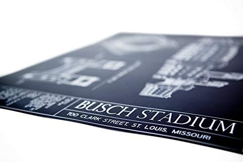 Busch Stadyumu Blueprint Baskı