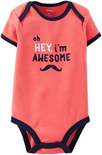 Carter'ın Erkek Bebek Sloganı Bodysuit (Bebek)