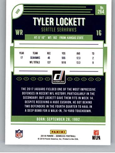 2018 Donruss Futbol 264 Tyler Lockett Seattle Seahawks Resmi NFL Ticaret Kartı