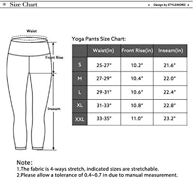 STYLEWORD Kadın Yoga Pantolon ile Cepler Yüksek Bel Egzersiz Tayt Koşu Pantolon
