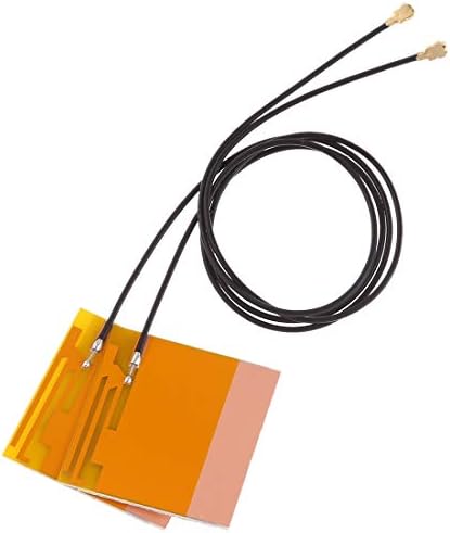 Youanshanghang Elektronik Aksesuarları 1 Çift Mini PCI-E WiFi Dahili Anten Evrensel Dizüstü WiFi Bluetooth Sarı Film Anten