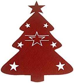 beerty Noel hediye keseleri-4 Adet Noel Ağacı Sofra Paskalya Ev Yeni Yıl Partisi Süsleme için Kapakları